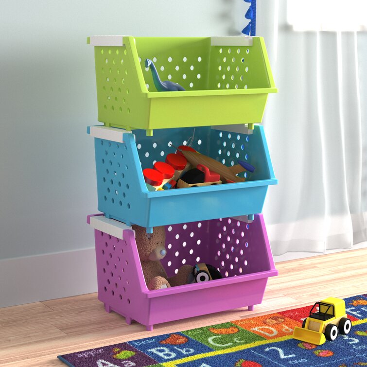 Stackable shop toy organizer